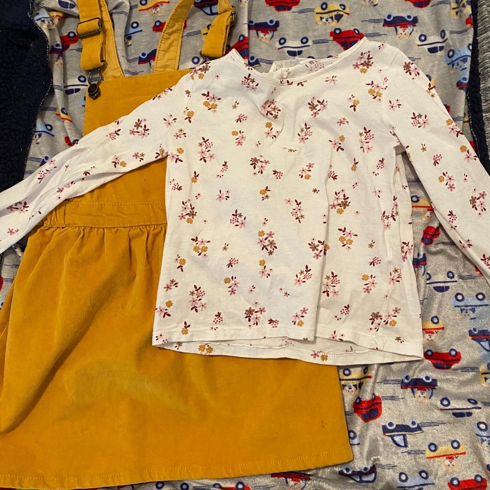 H&M cute shirt and jumper dress